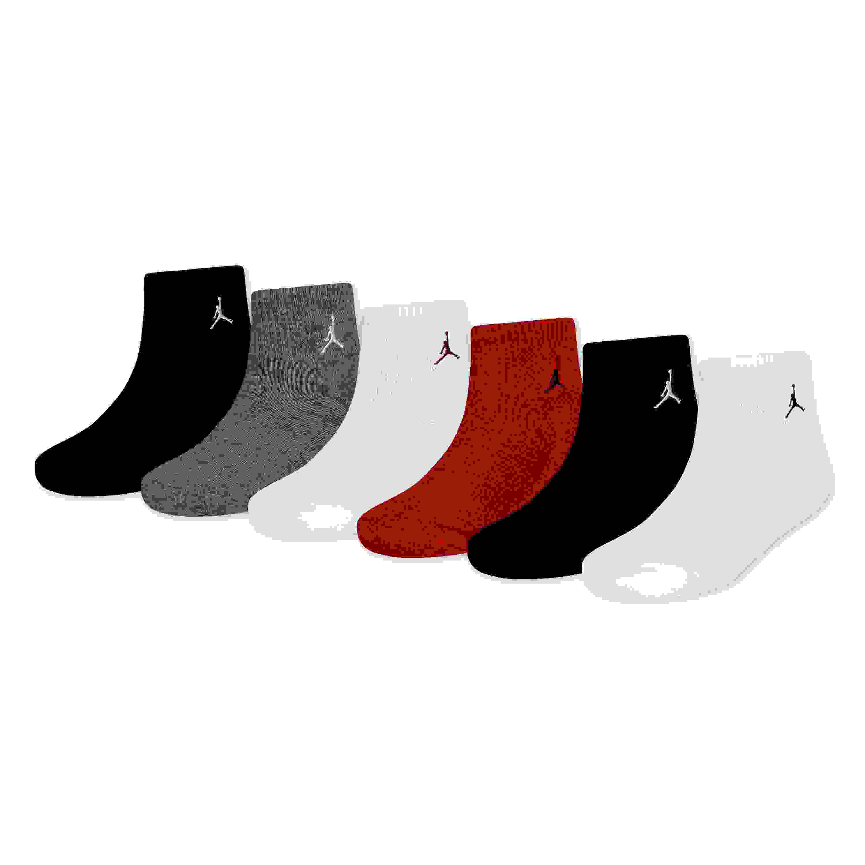 Jordan Everyday Essentials 6-Pack Multi Ankle Big Kids' Socks